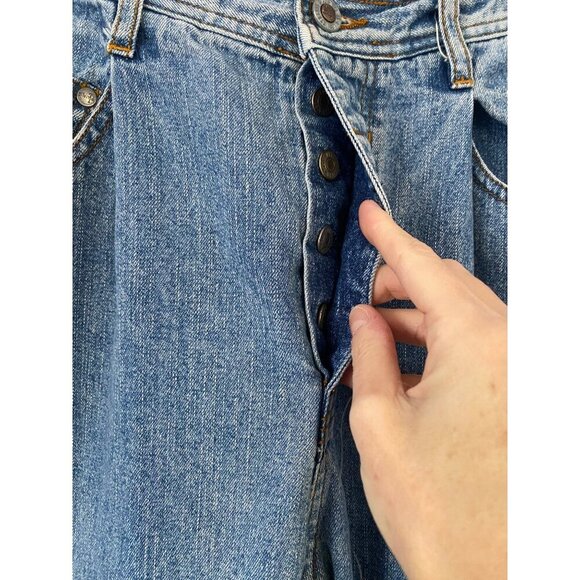Levis SilverTab Baggy Jeans Womens Size 11/12 Button Fly Denim Jeans - Picture 8 of 11